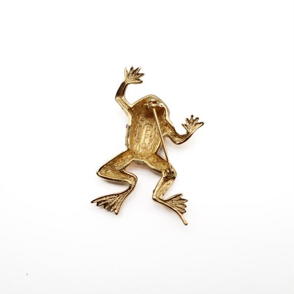 Dior Crystal Embellished Frog Brooch - Picture 2 of 7